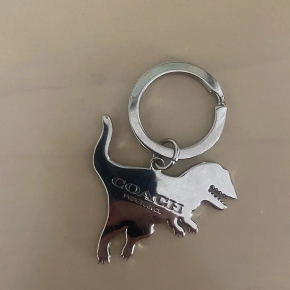 Coach Pink Dinosaur bag charm/keychain - Picture 2 of 2